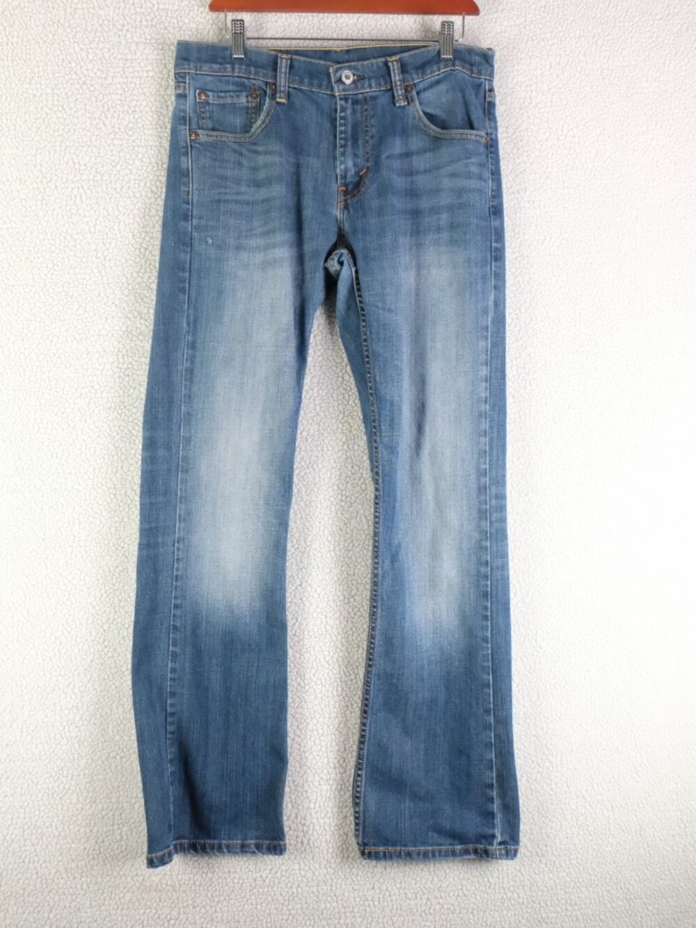 Levis 527 Jeans Mens 32X32 Blue Slim Boot Stone Wash Lightweight Stretch